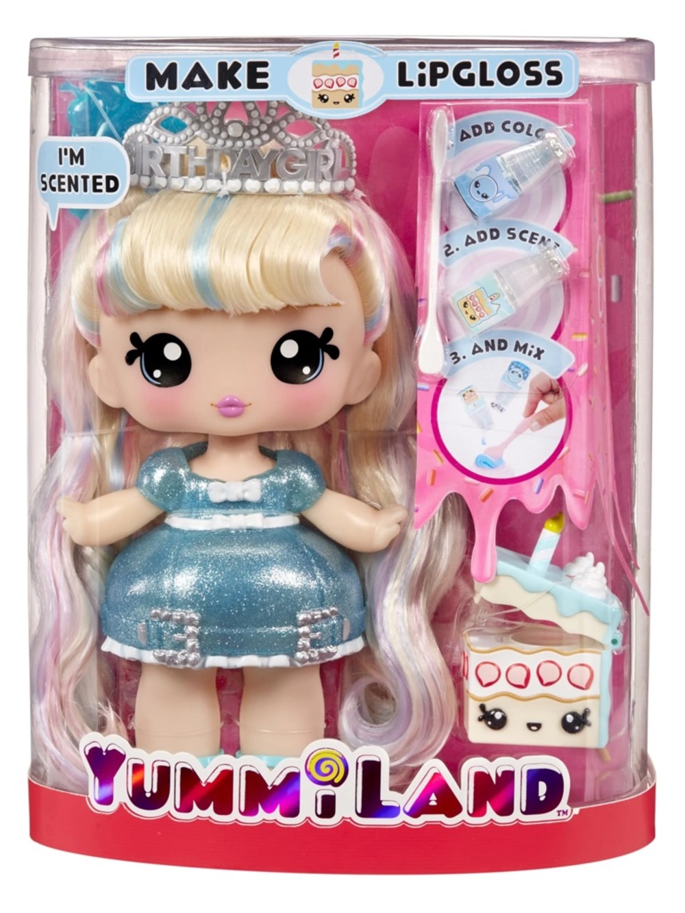 Make Lipgloss Scented Doll - Blue Dress